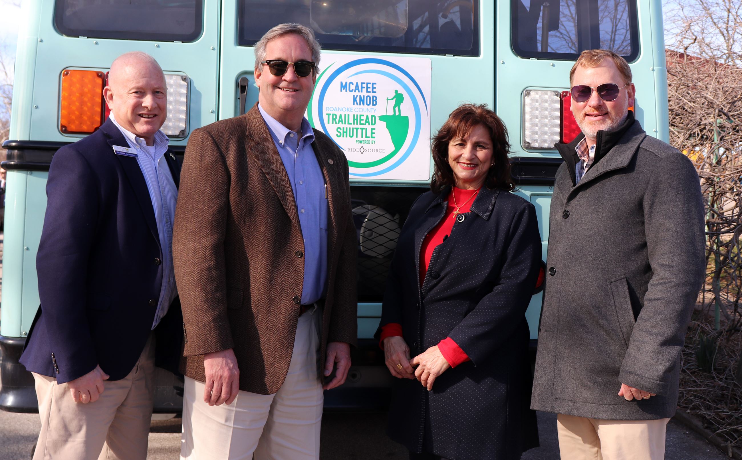 Salem Officials with the Shuttle Bus